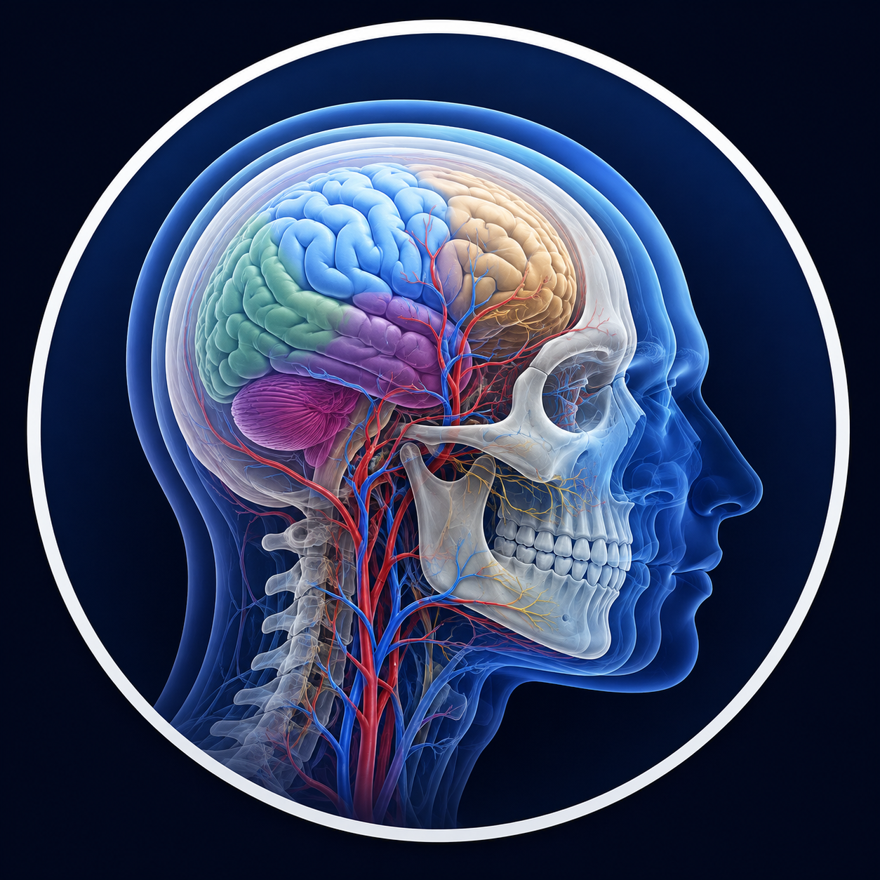 VoxelAtlas anatomical visualization logo